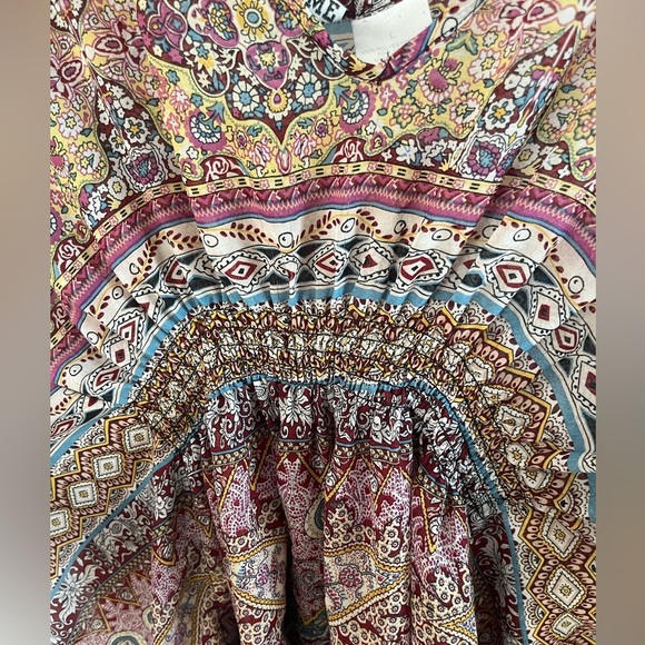 y2k inspired butterfly dress/top/swim coverup semi sheer sz lg boho fairy goth - Picture 3 of 12